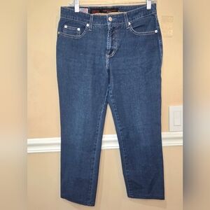 Fabrizio Gianni Women's Jeans Stylish Blue Women's Cropped Jeans Size 8 NWOT.